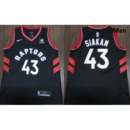 Raptors 43 Pascal Siakam Black Nike Swingman Jersey Raptors 43 Pascal Siakam Black Nike Swingman Jersey