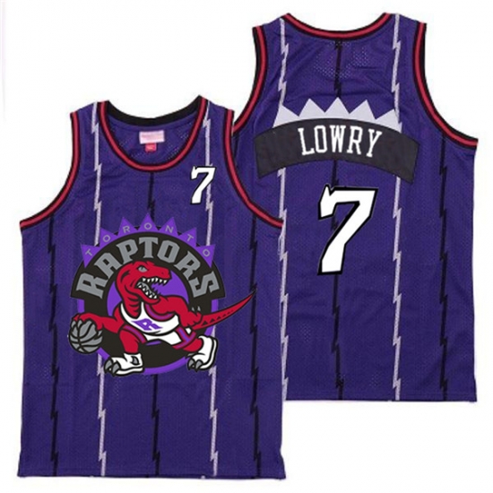 Raptors 7 Kyle Lowry Purple Big Logo Retro Jersey 9 Raptors 7 Kyle Lowry Purple Big Logo Retro Jersey 9