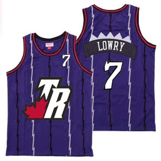 Raptors 7 Kyle Lowry Purple Big White TR Logo Retro Jersey 8 Raptors 7 Kyle Lowry Purple Big White TR Logo Retro Jersey 8