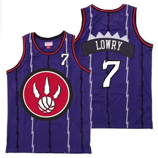 Raptors 7 Kyle Lowry Purple Red Big Logo Retro Jersey 5 Raptors 7 Kyle Lowry Purple Red Big Logo Retro Jersey 5