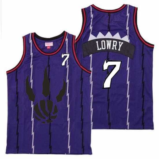 Raptors 7 Kyle Lowry Purple Throwback Jersey Raptors 7 Kyle Lowry Purple Throwback Jersey