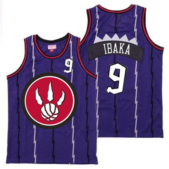 Raptors 9 Serge Ibaka Purple Red Big Logo Retro Jersey 5 Raptors 9 Serge Ibaka Purple Red Big Logo Retro Jersey 5