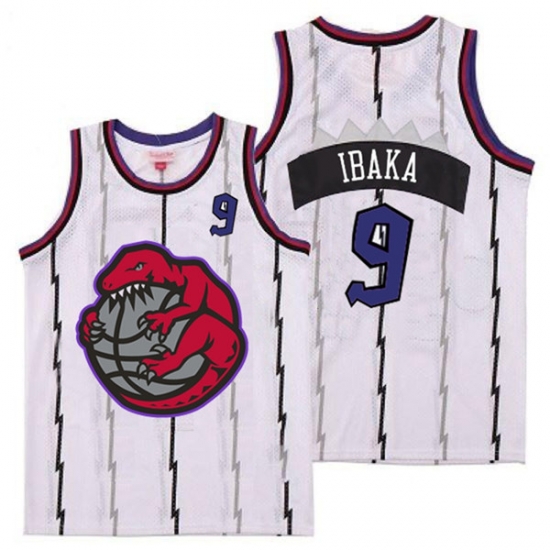 Raptors 9 Serge Ibaka White Retro Jersey Raptors 9 Serge Ibaka White Retro Jersey