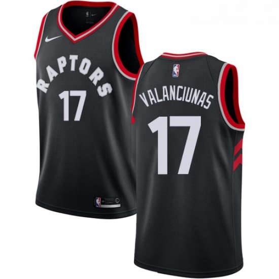 Womens Nike Toronto Raptors 17 Jonas Valanciunas Authentic Black Alternate NBA Jersey Statement Edition Womens Nike Toronto Raptors 17 Jonas Valanciunas Authentic Black Alternate NBA Jersey Statement Edition