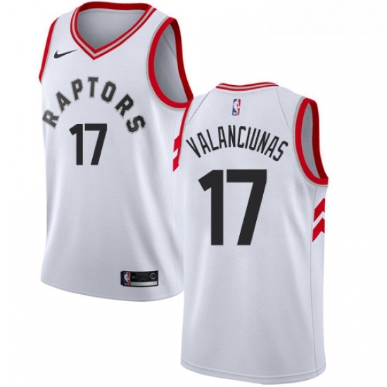 Womens Nike Toronto Raptors 17 Jonas Valanciunas Authentic White NBA Jersey Association Edition Womens Nike Toronto Raptors 17 Jonas Valanciunas Authentic White NBA Jersey Association Edition