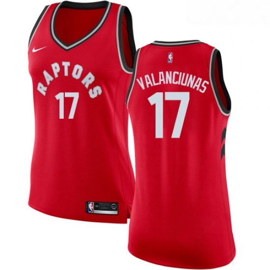 Womens Nike Toronto Raptors 17 Jonas Valanciunas Swingman Red Road NBA Jersey Icon Edition Womens Nike Toronto Raptors 17 Jonas Valanciunas Swingman Red Road NBA Jersey Icon Edition