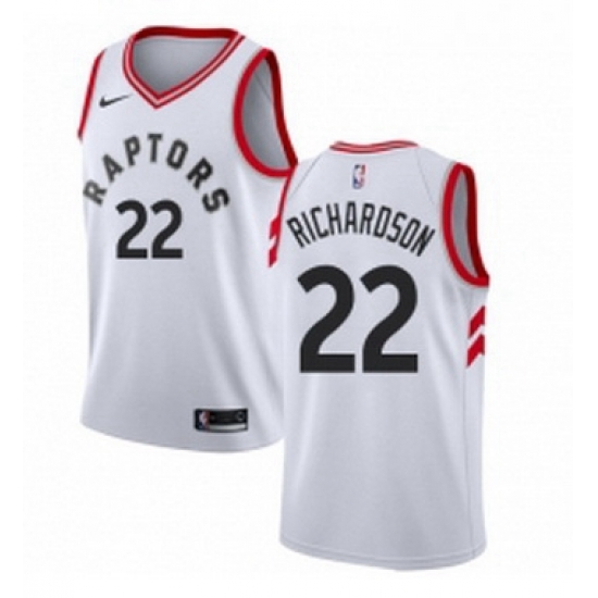 Womens Nike Toronto Raptors 22 Malachi Richardson Swingman White NBA Jersey Association Edition Womens Nike Toronto Raptors 22 Malachi Richardson Swingman White NBA Jersey Association Edition