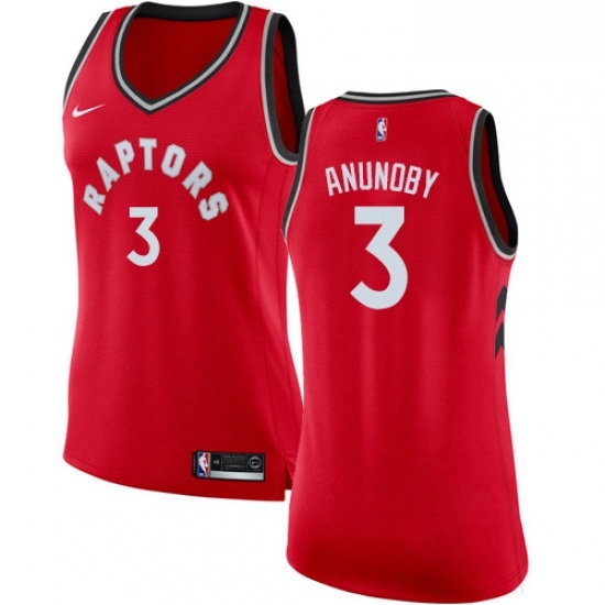 Womens Nike Toronto Raptors 3 OG Anunoby Authentic Red Road NBA Jersey Icon Edition Womens Nike Toronto Raptors 3 OG Anunoby Authentic Red Road NBA Jersey Icon Edition