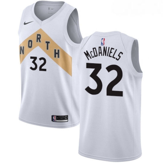 Womens Nike Toronto Raptors 32 KJ McDaniels Swingman White NBA Jersey City Edition Womens Nike Toronto Raptors 32 KJ McDaniels Swingman White NBA Jersey City Edition