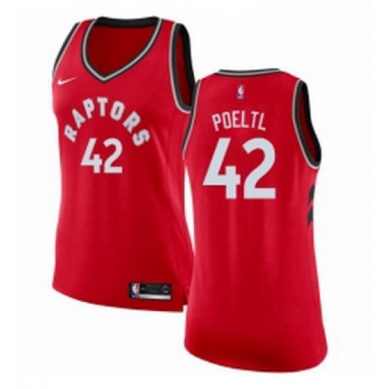 Womens Nike Toronto Raptors 42 Jakob Poeltl Authentic Red Road NBA Jersey Icon Edition Womens Nike Toronto Raptors 42 Jakob Poeltl Authentic Red Road NBA Jersey Icon Edition