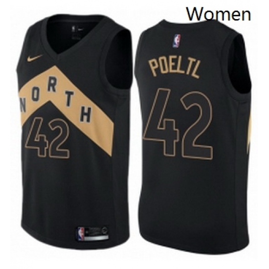 Womens Nike Toronto Raptors 42 Jakob Poeltl Swingman Black NBA Jersey City Edition Womens Nike Toronto Raptors 42 Jakob Poeltl Swingman Black NBA Jersey City Edition