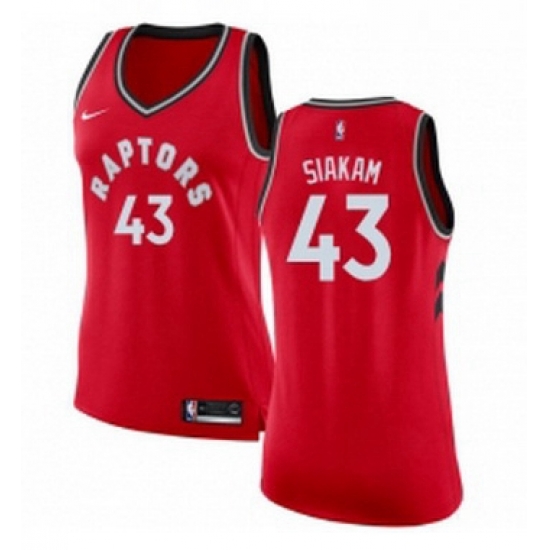Womens Nike Toronto Raptors 43 Pascal Siakam Authentic Red Road NBA Jersey Icon Edition Womens Nike Toronto Raptors 43 Pascal Siakam Authentic Red Road NBA Jersey Icon Edition
