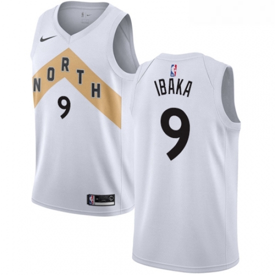 Womens Nike Toronto Raptors 9 Serge Ibaka Swingman White NBA Jersey City Edition Womens Nike Toronto Raptors 9 Serge Ibaka Swingman White NBA Jersey City Edition