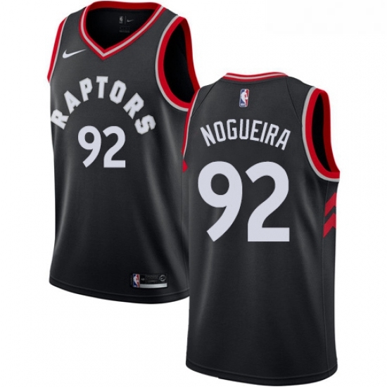 Womens Nike Toronto Raptors 92 Lucas Nogueira Swingman Black Alternate NBA Jersey Statement Edition Womens Nike Toronto Raptors 92 Lucas Nogueira Swingman Black Alternate NBA Jersey Statement Edition