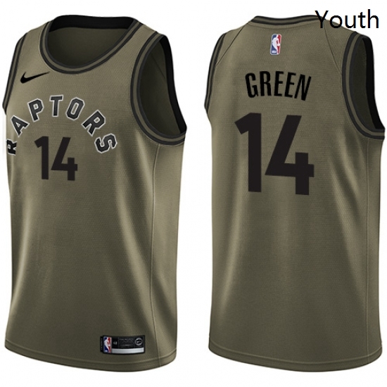 Youth Nike Toronto Raptors 14 Danny Green Swingman Green Salute to Service NBA Jersey Youth Nike Toronto Raptors 14 Danny Green Swingman Green Salute to Service NBA Jersey