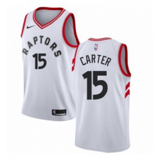 Youth Nike Toronto Raptors 15 Vince Carter Swingman White NBA Jersey Association Edition Youth Nike Toronto Raptors 15 Vince Carter Swingman White NBA Jersey Association Edition