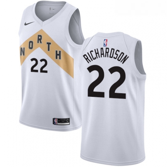 Youth Nike Toronto Raptors 22 Malachi Richardson Swingman White NBA Jersey City Edition Youth Nike Toronto Raptors 22 Malachi Richardson Swingman White NBA Jersey City Edition