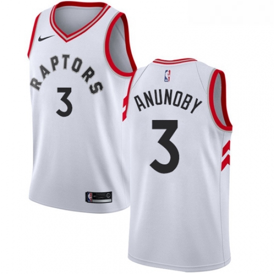 Youth Nike Toronto Raptors 3 OG Anunoby Swingman White NBA Jersey Association Edition Youth Nike Toronto Raptors 3 OG Anunoby Swingman White NBA Jersey Association Edition