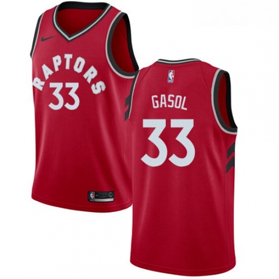 Youth Nike Toronto Raptors 33 Marc Gasol Red NBA Swingman Icon Edition Jersey Youth Nike Toronto Raptors 33 Marc Gasol Red NBA Swingman Icon Edition Jersey