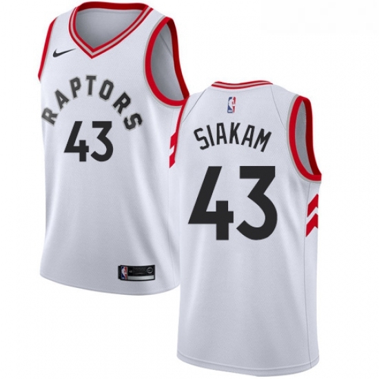 Youth Nike Toronto Raptors 43 Pascal Siakam Authentic White NBA Jersey Association Edition Youth Nike Toronto Raptors 43 Pascal Siakam Authentic White NBA Jersey Association Edition