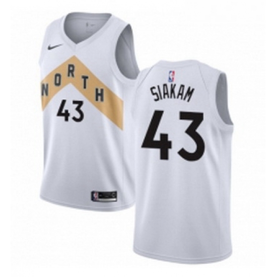 Youth Nike Toronto Raptors 43 Pascal Siakam Swingman White NBA Jersey City Edition Youth Nike Toronto Raptors 43 Pascal Siakam Swingman White NBA Jersey City Edition