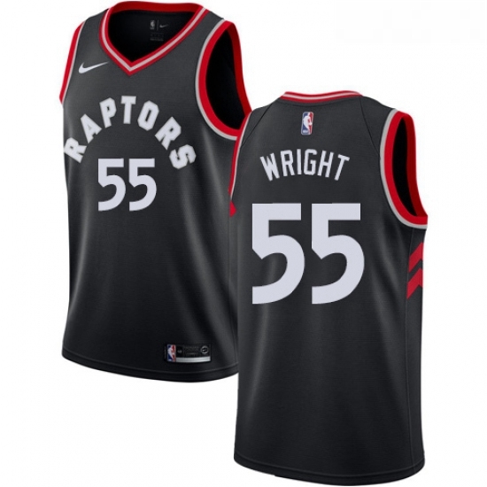 Youth Nike Toronto Raptors 55 Delon Wright Authentic Black Alternate NBA Jersey Statement Edition Youth Nike Toronto Raptors 55 Delon Wright Authentic Black Alternate NBA Jersey Statement Edition