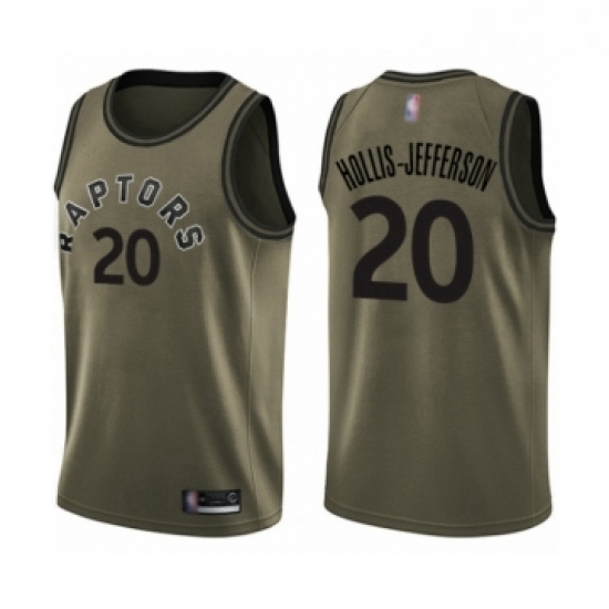 Youth Toronto Raptors 20 Rondae Hollis Jefferson Swingman Green Salute to Service Basketball Jersey Youth Toronto Raptors 20 Rondae Hollis Jefferson Swingman Green Salute to Service Basketball Jersey