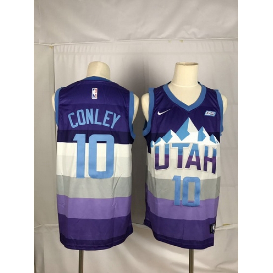Jazz 10 Mike Conley Purple City Edition Nike Swingman Jersey Jazz 10 Mike Conley Purple City Edition Nike Swingman Jersey