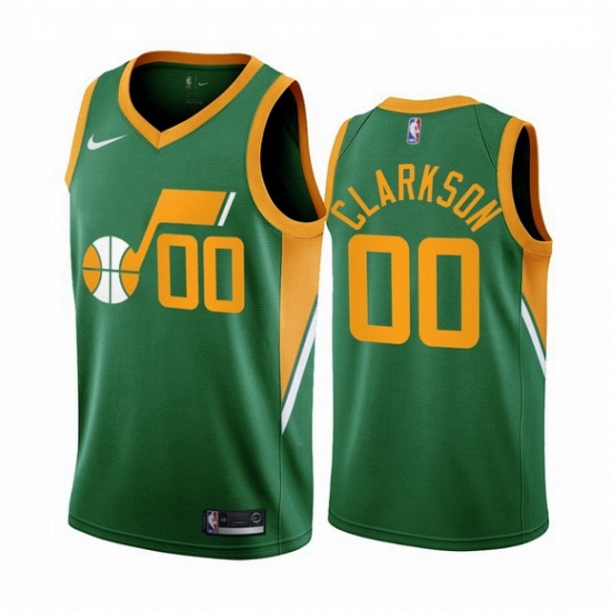 Men Utah Jazz 00 Jordan Clarkson Green NBA Swingman 2020 21 Earned Edition Jersey Men Utah Jazz 00 Jordan Clarkson Green NBA Swingman 2020 21 Earned Edition Jersey