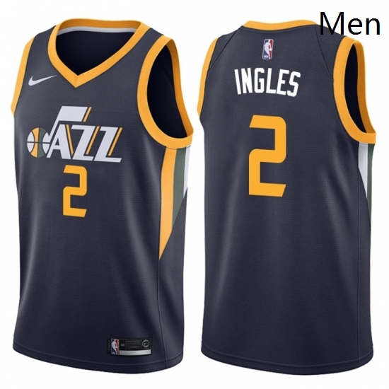 Mens 2017 18 Season Joe Ingles Utah Jazz 2 Icon Navy Swingman Jersey Mens 2017 18 Season Joe Ingles Utah Jazz 2 Icon Navy Swingman Jersey