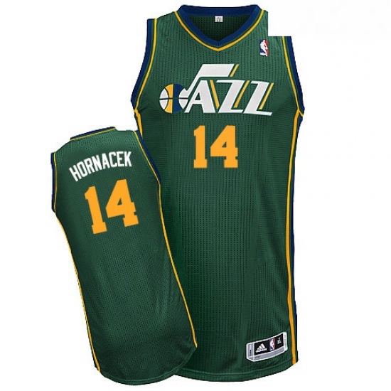 Mens Adidas Utah Jazz 14 Jeff Hornacek Authentic Green Alternate NBA Jersey Mens Adidas Utah Jazz 14 Jeff Hornacek Authentic Green Alternate NBA Jersey