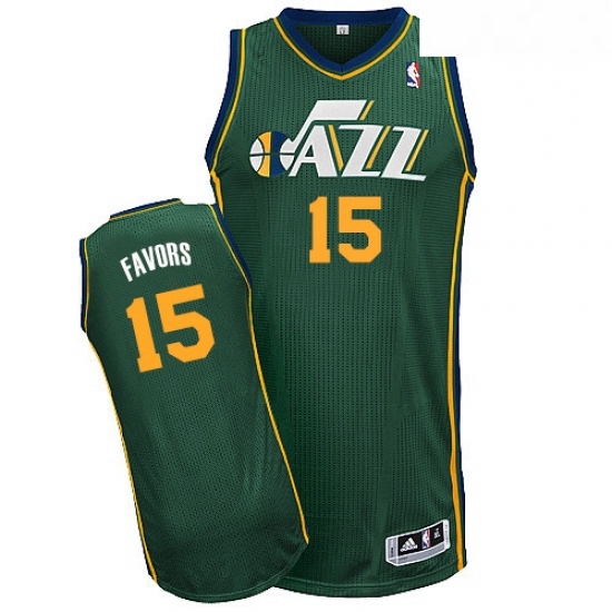 Mens Adidas Utah Jazz 15 Derrick Favors Authentic Green Alternate NBA Jersey Mens Adidas Utah Jazz 15 Derrick Favors Authentic Green Alternate NBA Jersey