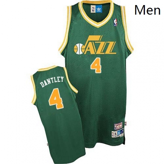 Mens Adidas Utah Jazz 4 Adrian Dantley Authentic Green Throwback NBA Jersey Mens Adidas Utah Jazz 4 Adrian Dantley Authentic Green Throwback NBA Jersey