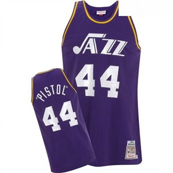 Mens Adidas Utah Jazz 44 Pete Maravich Swingman Purple Pistol NBA Jersey Mens Adidas Utah Jazz 44 Pete Maravich Swingman Purple Pistol NBA Jersey