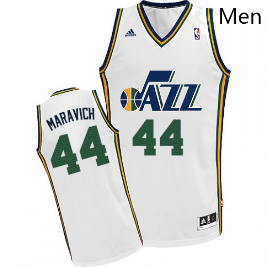 Mens Adidas Utah Jazz 44 Pete Maravich Swingman White Home NBA Jersey Mens Adidas Utah Jazz 44 Pete Maravich Swingman White Home NBA Jersey