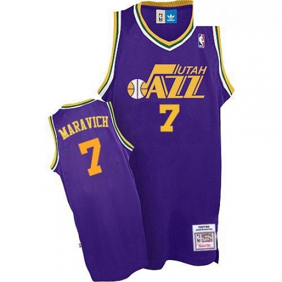 Mens Adidas Utah Jazz 7 Pete Maravich Swingman Purple Throwback NBA Jersey Mens Adidas Utah Jazz 7 Pete Maravich Swingman Purple Throwback NBA Jersey