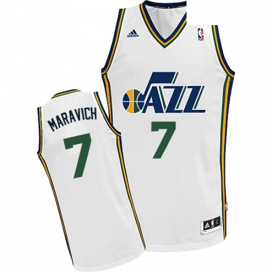 Mens Adidas Utah Jazz 7 Pete Maravich Swingman White Home NBA Jersey Mens Adidas Utah Jazz 7 Pete Maravich Swingman White Home NBA Jersey