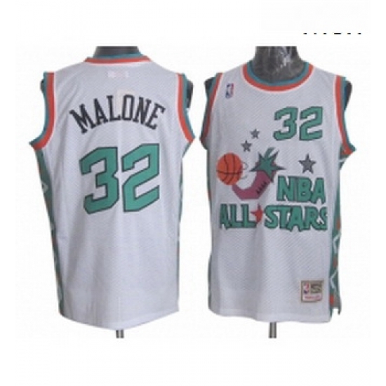 Mens Mitchell and Ness Utah Jazz 32 Karl Malone Authentic White 1996 All Star Throwback NBA Jersey Mens Mitchell and Ness Utah Jazz 32 Karl Malone Authentic White 1996 All Star Throwback NBA Jersey