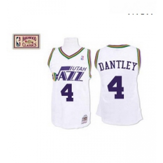 Mens Mitchell and Ness Utah Jazz 4 Adrian Dantley Authentic White Throwback NBA Jersey Mens Mitchell and Ness Utah Jazz 4 Adrian Dantley Authentic White Throwback NBA Jersey