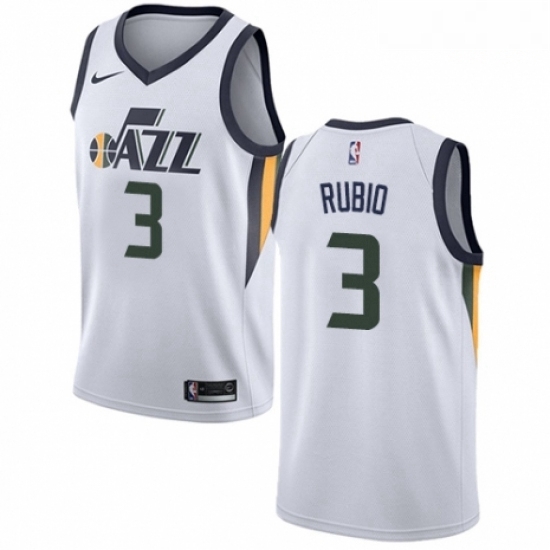 Mens Nike Utah Jazz 3 Ricky Rubio Swingman NBA Jersey Association Edition Mens Nike Utah Jazz 3 Ricky Rubio Swingman NBA Jersey Association Edition