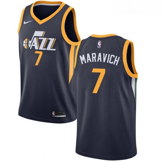 Mens Nike Utah Jazz 7 Pete Maravich Swingman Navy Blue Road NBA Jersey Icon Edition Mens Nike Utah Jazz 7 Pete Maravich Swingman Navy Blue Road NBA Jersey Icon Edition