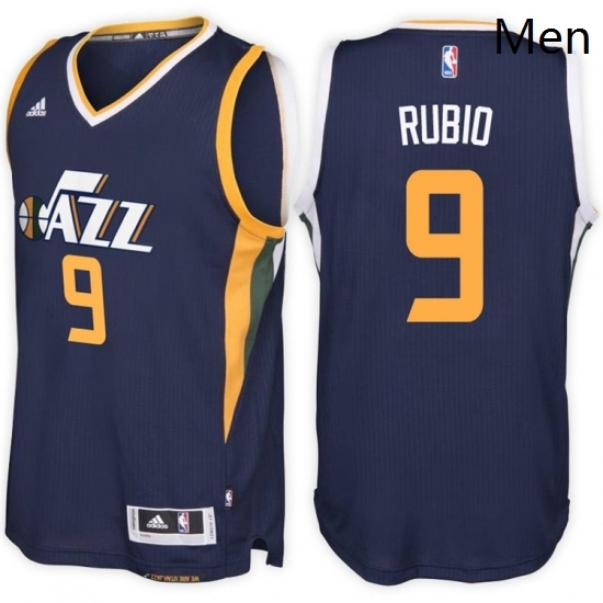 Utah Jazz 9 Ricky Rubio Road Navy New Swingman Stitched NBA Jersey Utah Jazz 9 Ricky Rubio Road Navy New Swingman Stitched NBA Jersey