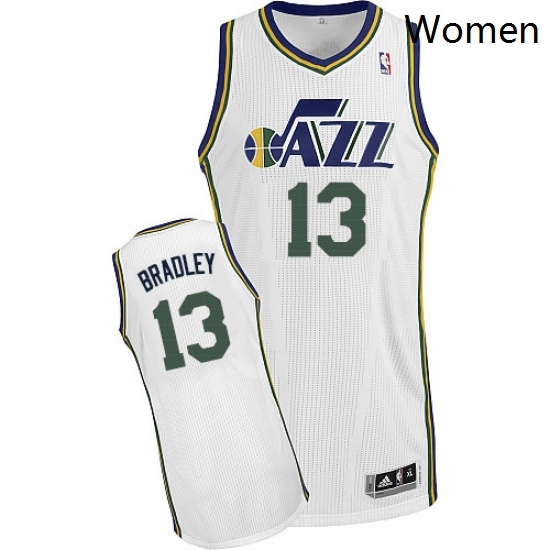 Womens Adidas Utah Jazz 13 Tony Bradley Authentic White Home NBA Jersey Womens Adidas Utah Jazz 13 Tony Bradley Authentic White Home NBA Jersey