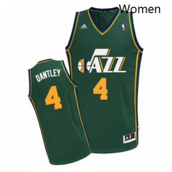 Womens Adidas Utah Jazz 4 Adrian Dantley Swingman Green Alternate NBA Jersey Womens Adidas Utah Jazz 4 Adrian Dantley Swingman Green Alternate NBA Jersey