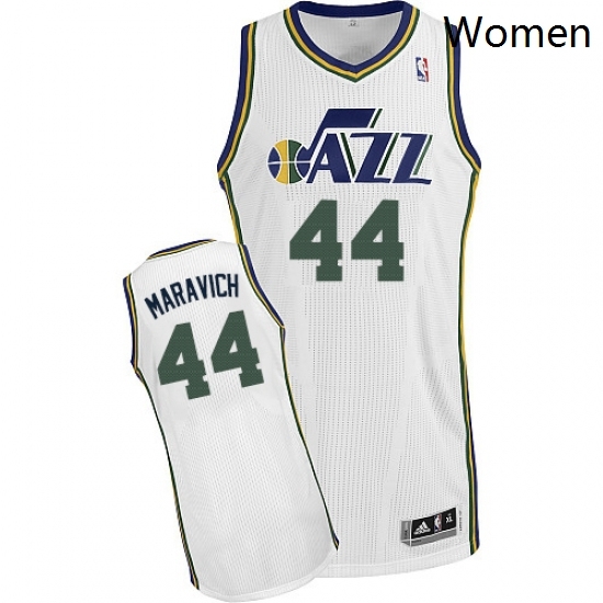 Womens Adidas Utah Jazz 44 Pete Maravich Authentic White Home NBA Jersey Womens Adidas Utah Jazz 44 Pete Maravich Authentic White Home NBA Jersey