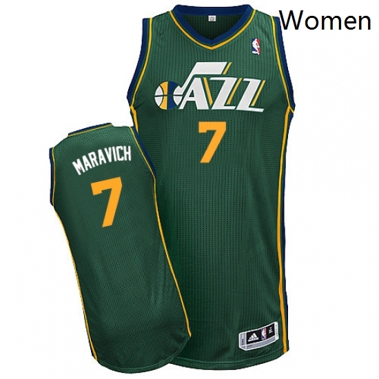 Womens Adidas Utah Jazz 7 Pete Maravich Authentic Green Alternate NBA Jersey Womens Adidas Utah Jazz 7 Pete Maravich Authentic Green Alternate NBA Jersey