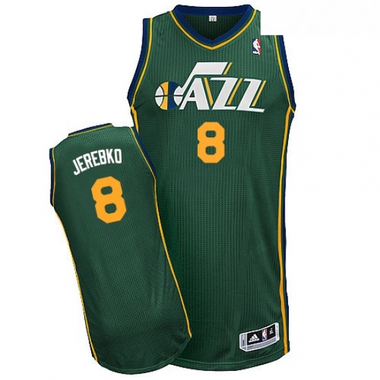 Womens Adidas Utah Jazz 8 Jonas Jerebko Authentic Green Alternate NBA Jersey Womens Adidas Utah Jazz 8 Jonas Jerebko Authentic Green Alternate NBA Jersey