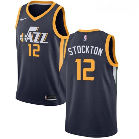 Womens Nike Utah Jazz 12 John Stockton Swingman Navy Blue Road NBA Jersey Icon Edition Womens Nike Utah Jazz 12 John Stockton Swingman Navy Blue Road NBA Jersey Icon Edition