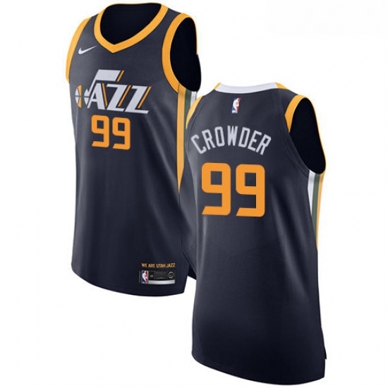 Womens Nike Utah Jazz 99 Jae Crowder Authentic Navy Blue Road NBA Jersey Icon Edition Womens Nike Utah Jazz 99 Jae Crowder Authentic Navy Blue Road NBA Jersey Icon Edition