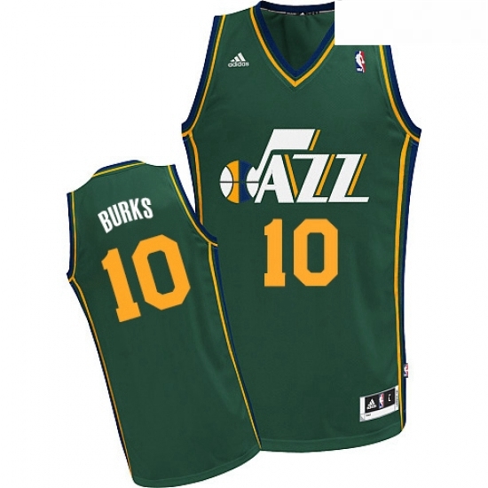 Youth Adidas Utah Jazz 10 Alec Burks Swingman Green Alternate NBA Jersey Youth Adidas Utah Jazz 10 Alec Burks Swingman Green Alternate NBA Jersey